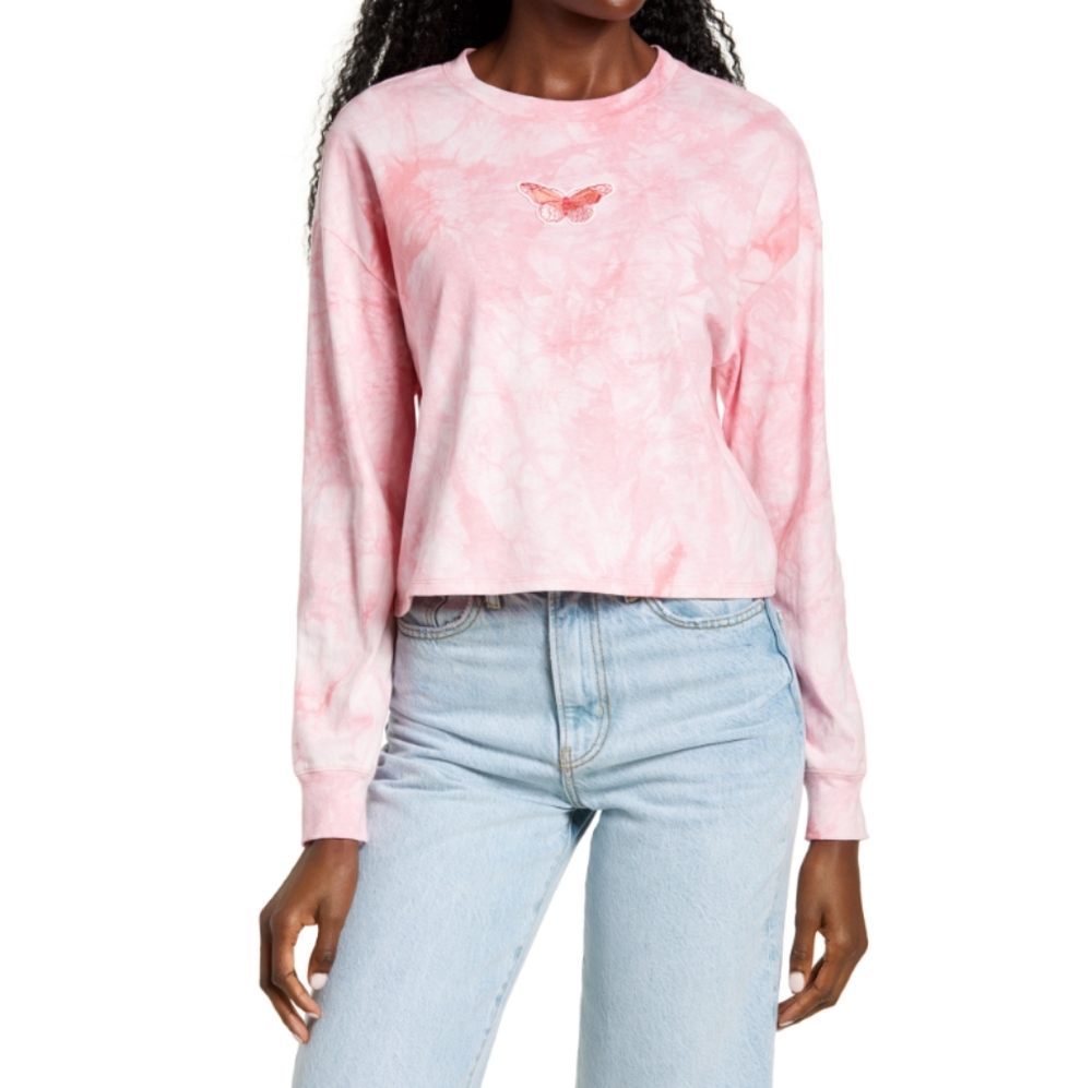 All in Favor Tie-dye Crop Top